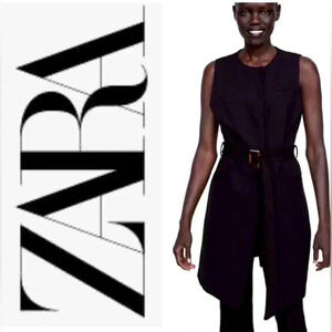 - Zara belted vest dress -size S. Style # 7815-779